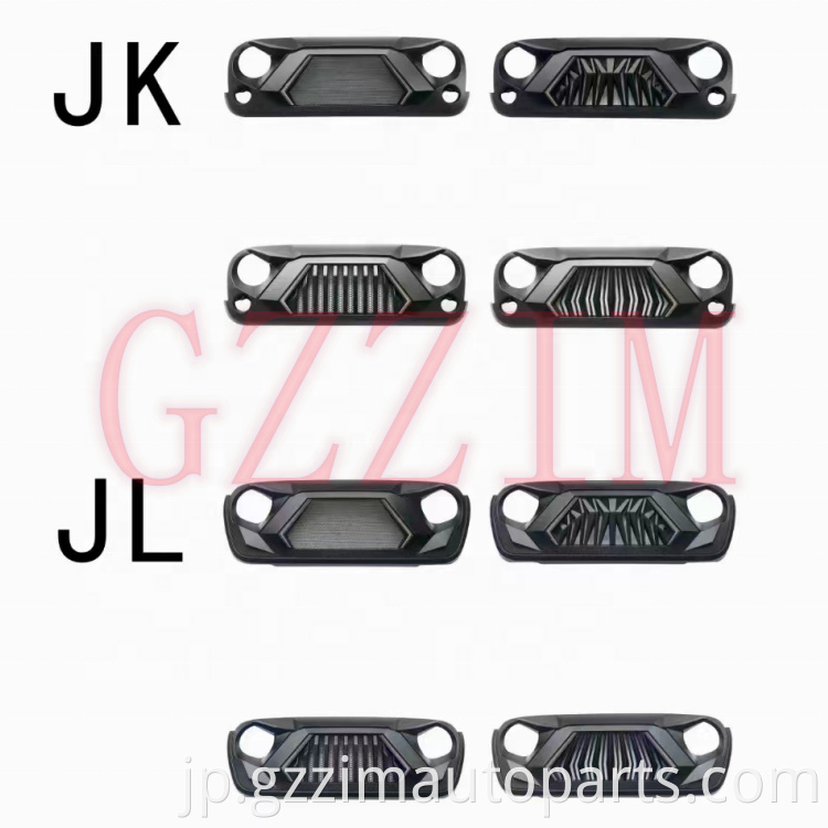 ABS Plastic Front Grille Middle Grille Used For JL JK